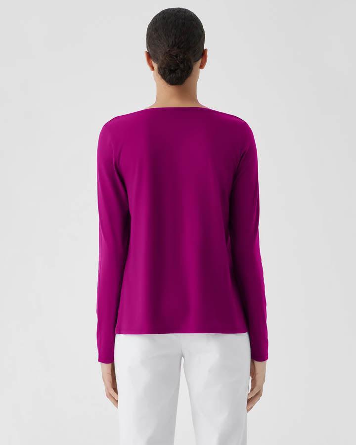 Eileen Fisher - Cowl Neck Jersey Top