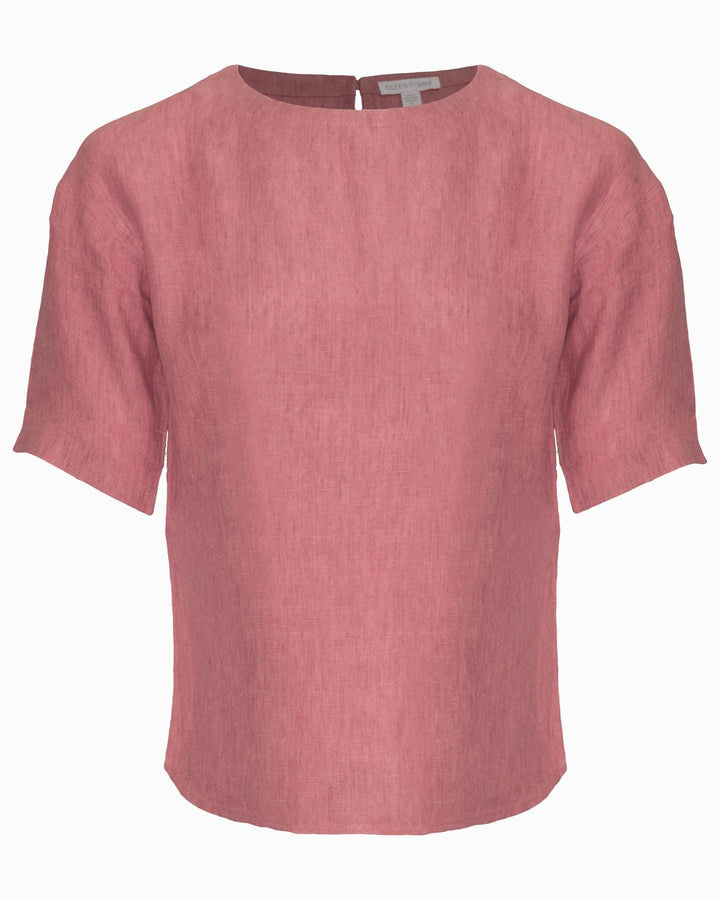 Eileen Fisher - Delave Linen Box Top Sandstone