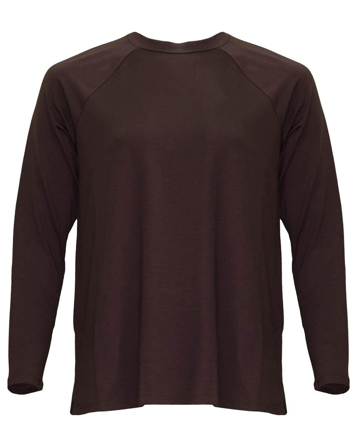 Eileen Fisher - Fine Jersey Crew Neck Top Cassis