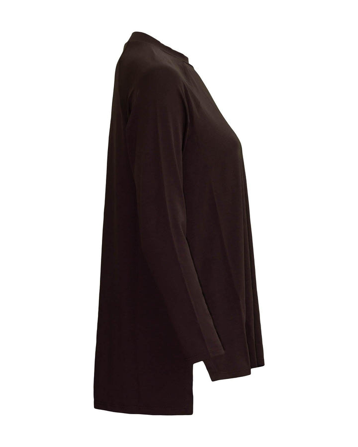 Eileen Fisher - Fine Jersey Crew Neck Top Cassis