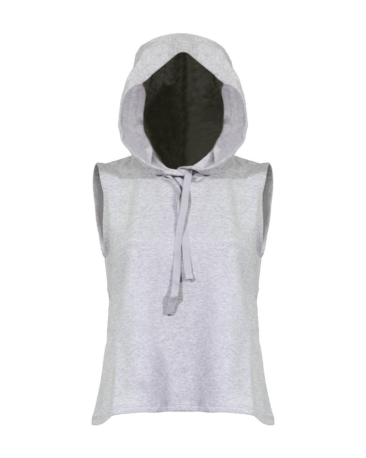 Eileen Fisher - Fleece Sleeveless Hoodie