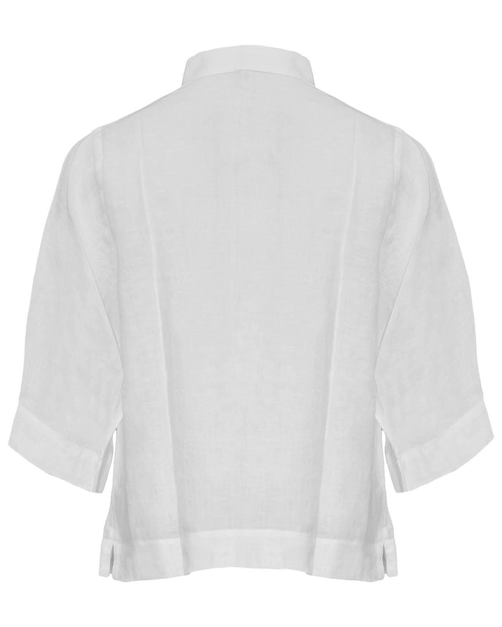 Eileen Fisher - Handkerchief Linen Elbow Sleeve Shirt