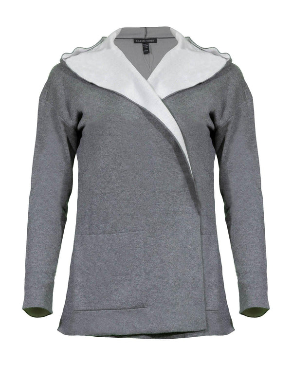 Eileen Fisher - Hooded Cotton Blend Cardigan