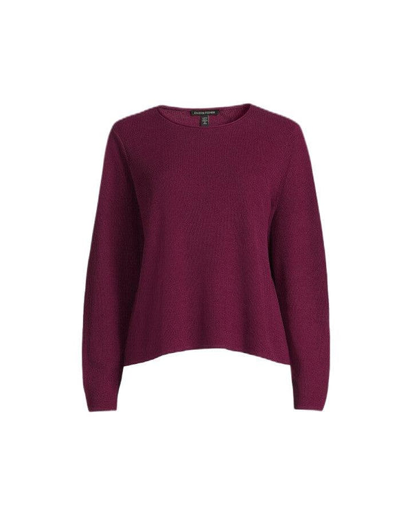 Eileen Fisher - Jewel Neck Pullover Sweater