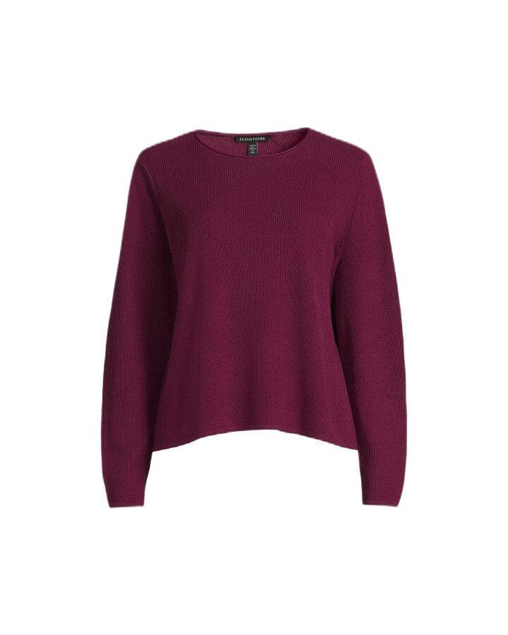 Eileen Fisher - Jewel Neck Pullover Sweater