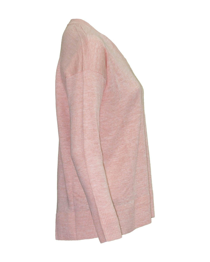 Eileen Fisher - Melange V-Neck Box Top Grapefruit