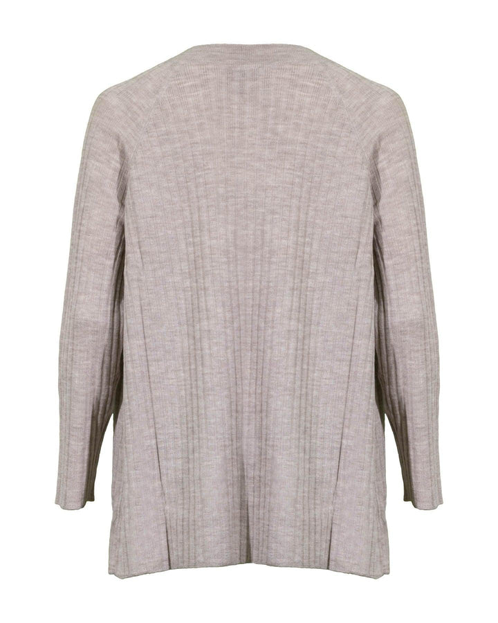 Eileen Fisher - Merino Crew Neck Tunic in Regenerative Wool Maple Oat