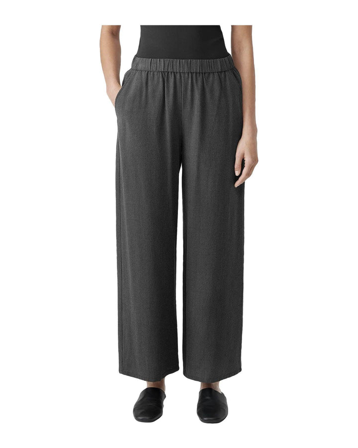 Eileen Fisher - Mini Check Wide Leg Pant