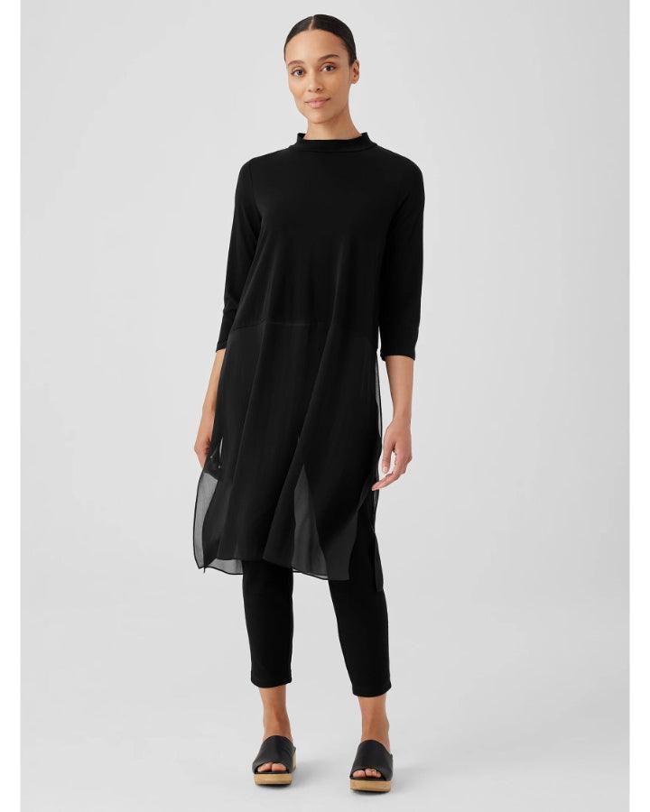 Eileen Fisher - Mock Neck Silk Tunic
