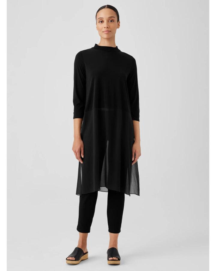 Eileen Fisher - Mock Neck Silk Tunic