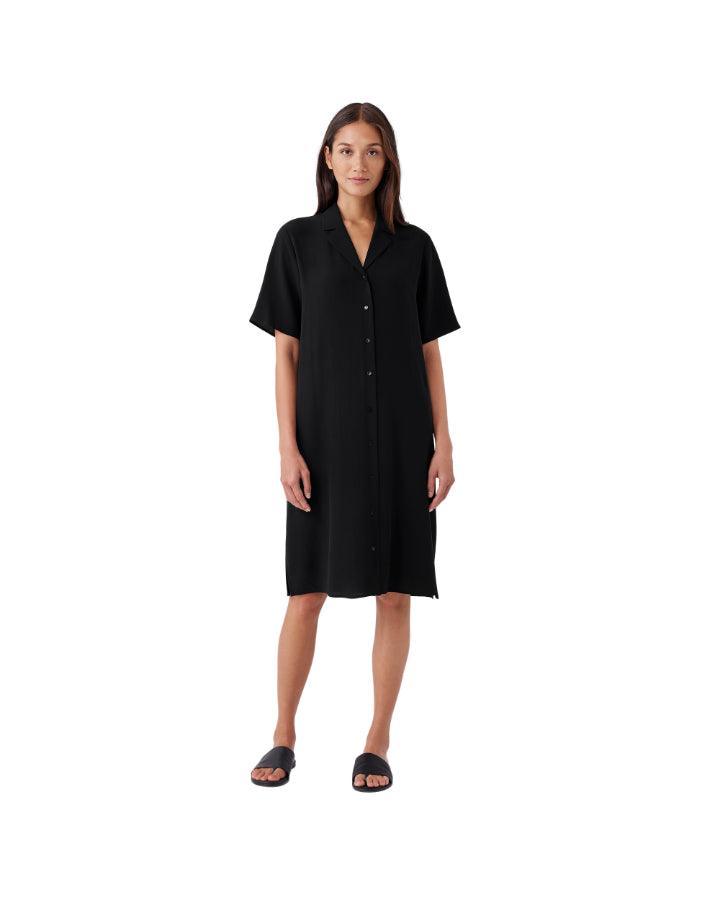 Eileen Fisher - Notch Collar Shirt Dress