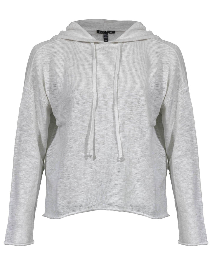 Eileen Fisher - Organic Cotton Linen Slub Hooded Top