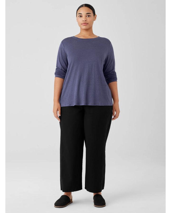 Eileen Fisher - Organic Linen Jersey Long Sleeve Top