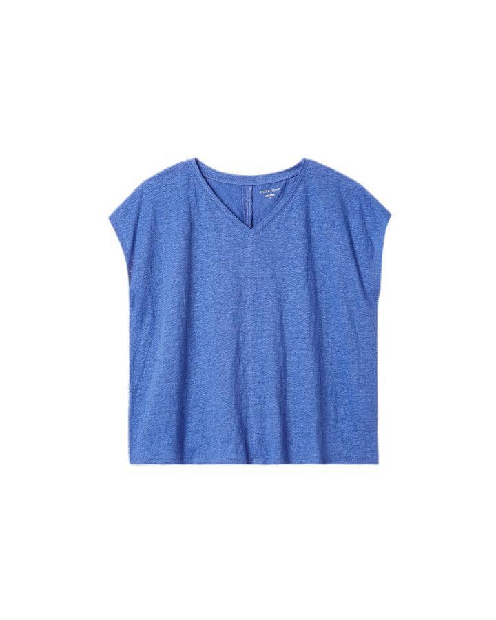 Eileen Fisher - Organic Linen Jersey V-Neck Tee