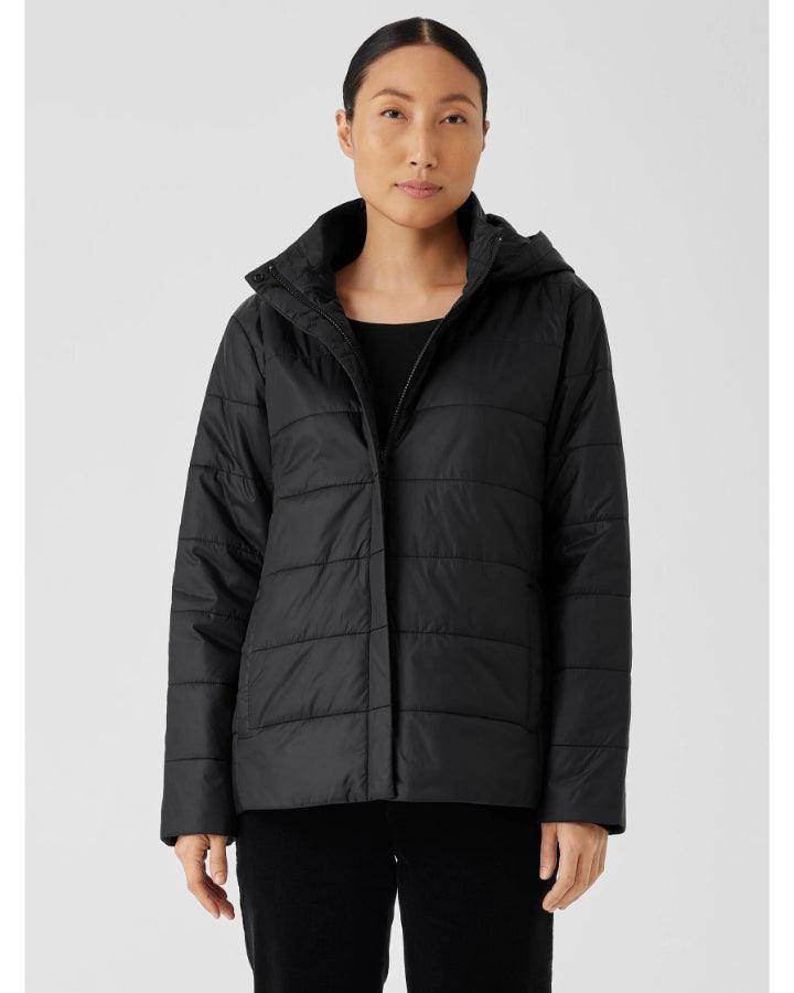 Eileen Fisher - Padded Removable Hood Jacket