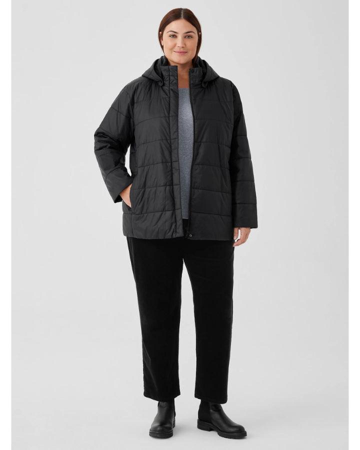 Eileen Fisher - Padded Removable Hood Jacket