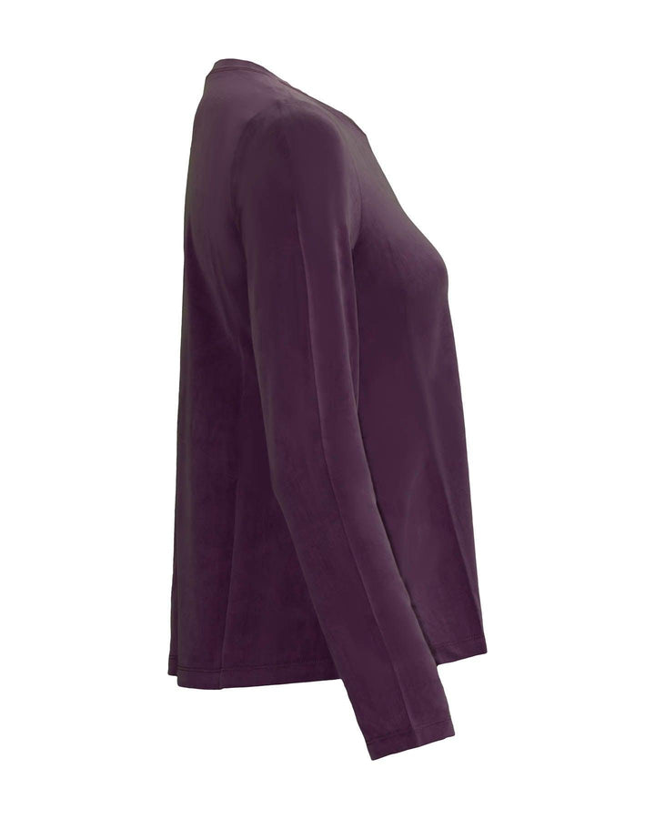 Eileen Fisher - Sandwashed Cupro Knit Crew Neck Top