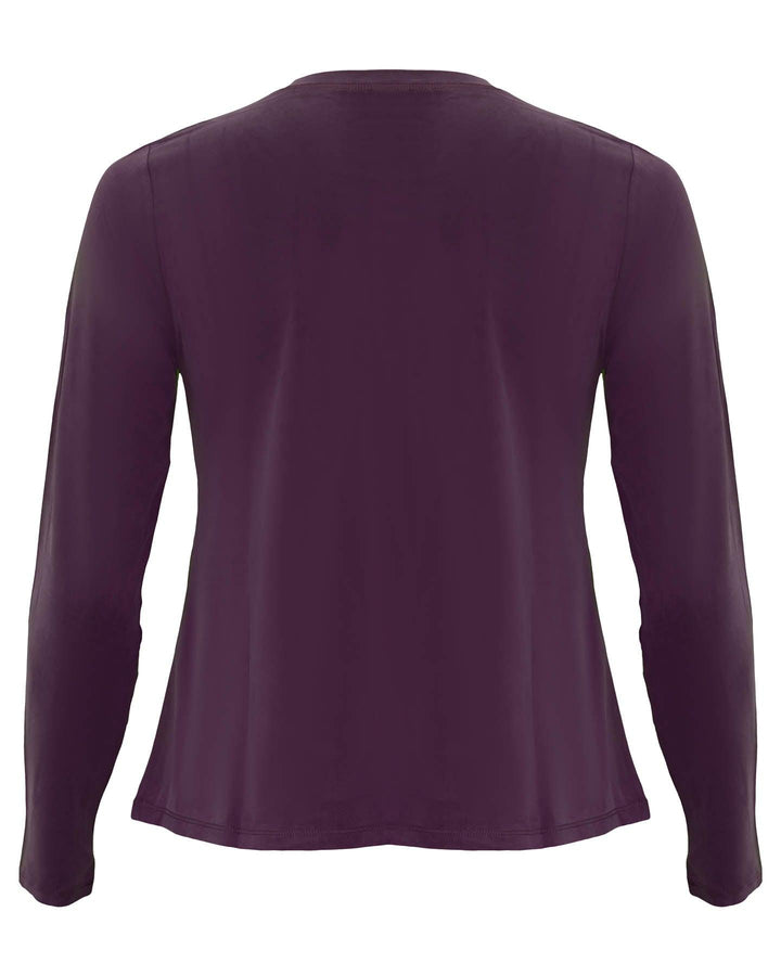 Eileen Fisher - Sandwashed Cupro Knit Crew Neck Top
