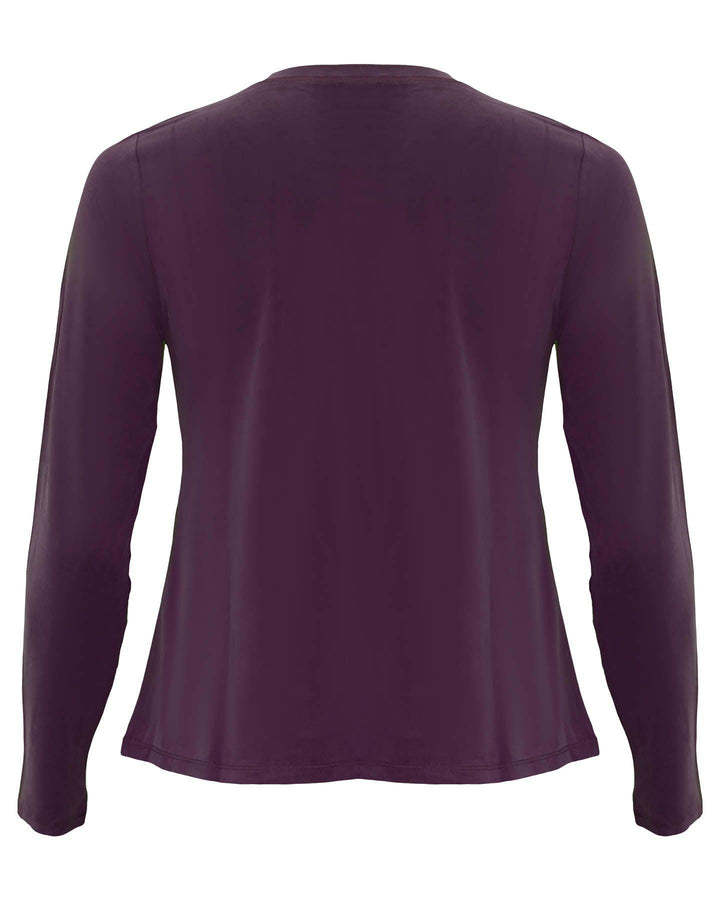 Eileen Fisher - Sandwashed Cupro Knit Crew Neck Top