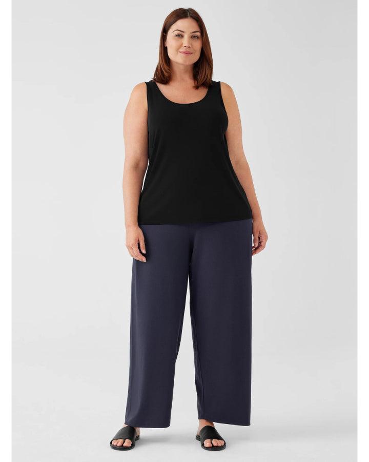 Eileen Fisher - Scoop Neck Silk Jersey Tank Top