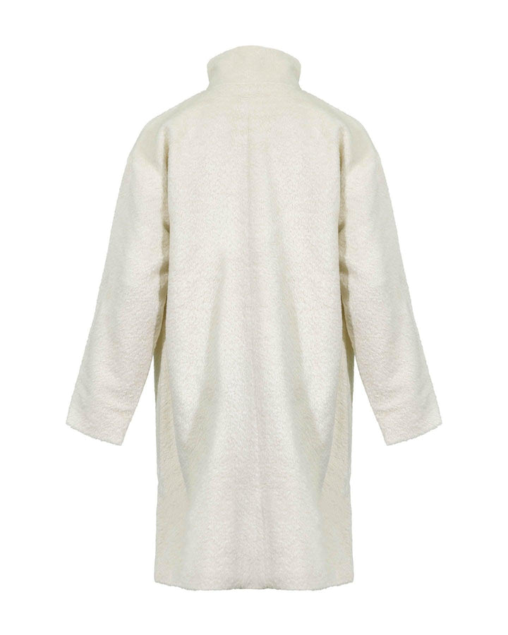 Eileen Fisher - Sheared Suri Alpaca Stand Collar Coat