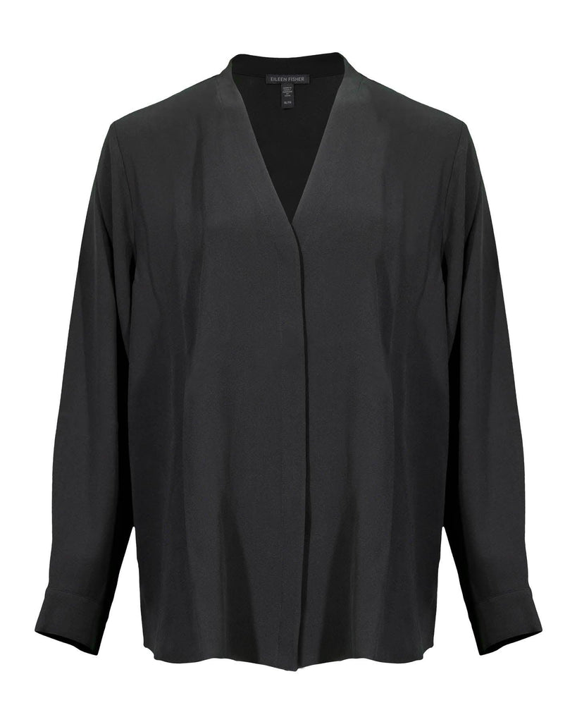 Eileen Fisher - Silk Crepe Blouse
