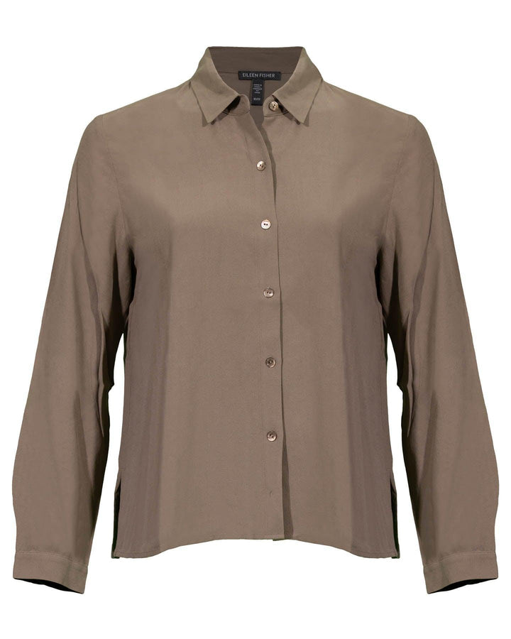 Eileen Fisher - Silk Crepe Easy Shirt