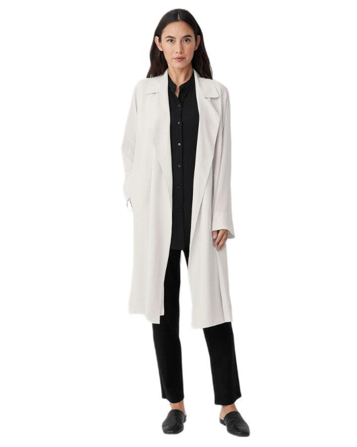 Eileen Fisher - Silk Georgette Crepe Trench Coat
