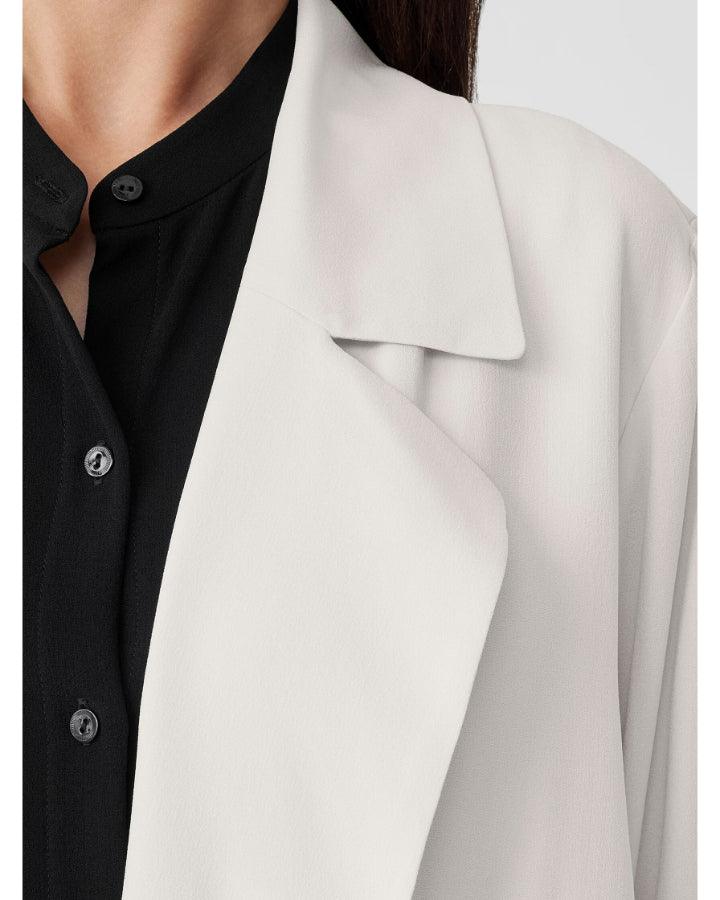 Eileen Fisher - Silk Georgette Crepe Trench Coat