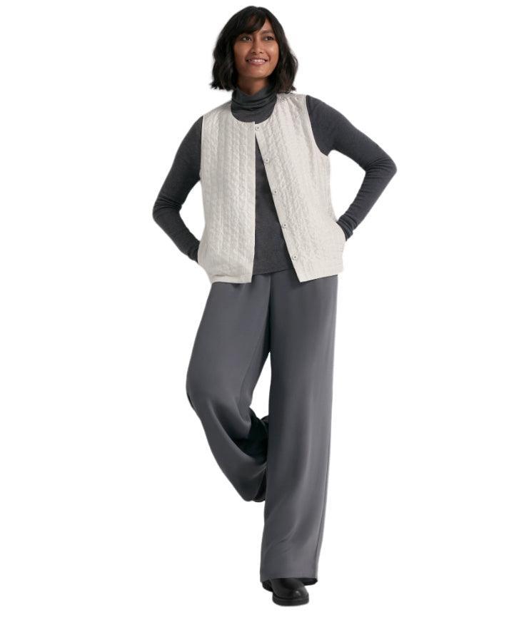 Eileen Fisher - Silk Habutai Quilted Vest