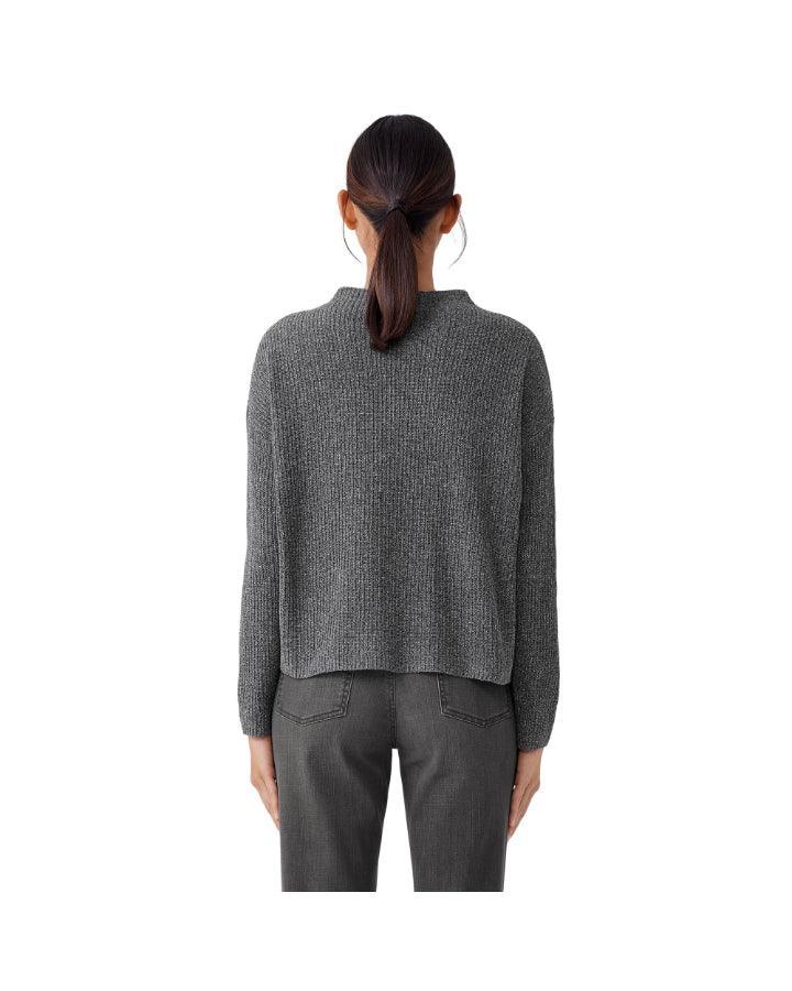 Eileen Fisher - Silk Noil Funnel Neck Pullover
