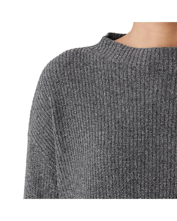Eileen Fisher - Silk Noil Funnel Neck Pullover