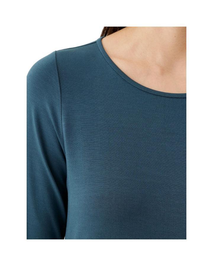 Eileen Fisher - Stretch Jersey Knit Jewel Neck Dress