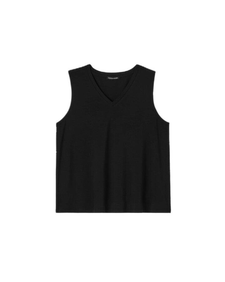 Eileen Fisher - Stretch Jersey Knit V-Neck Tank Top