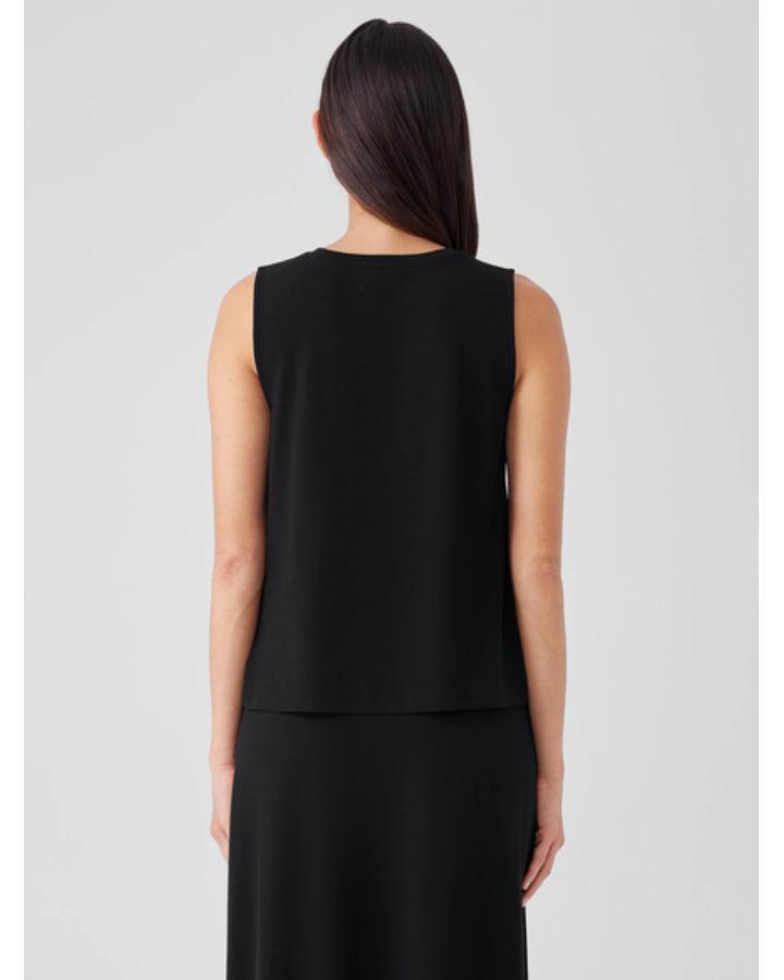 Eileen Fisher - Stretch Jersey Knit V-Neck Tank Top