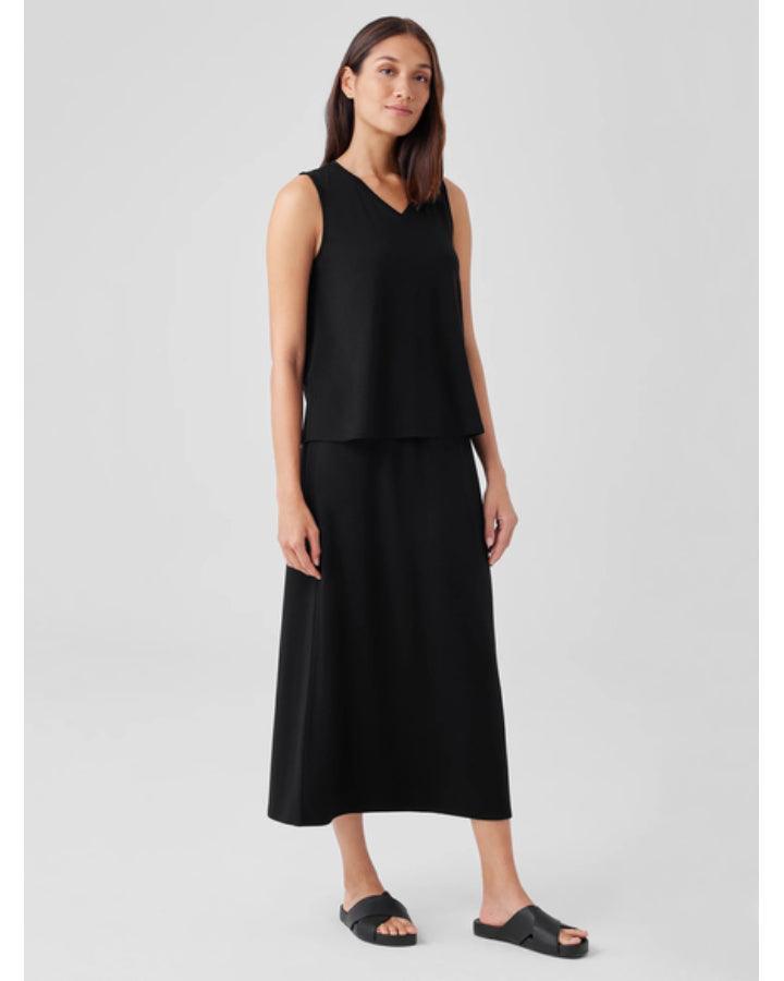 Eileen Fisher - Stretch Jersey Knit V-Neck Tank Top