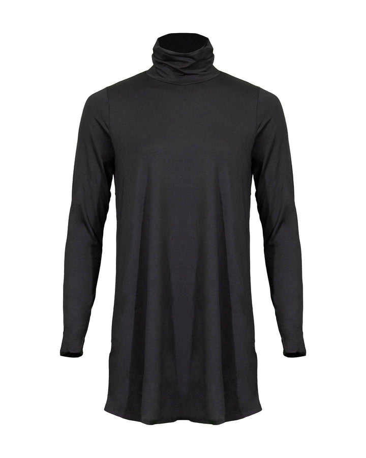Eileen Fisher - Tencel Scrunch Neck Tunic Black