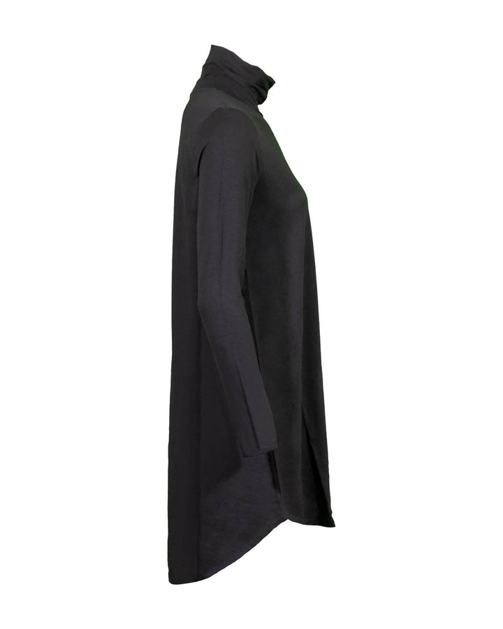 Eileen Fisher - Tencel Scrunch Neck Tunic Black