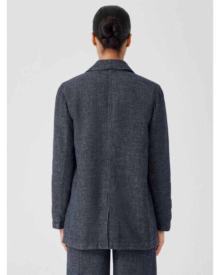 Eileen Fisher - Tweedy Hemp Cotton Blazer
