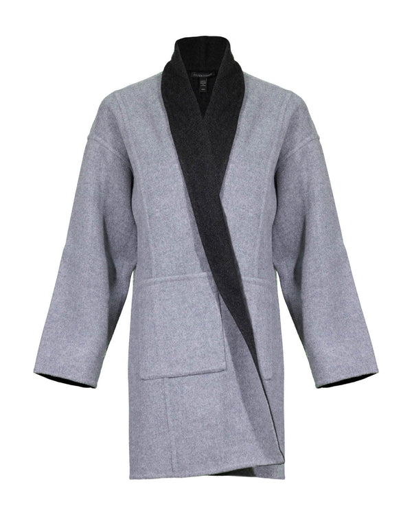 Eileen Fisher - Two Tone Doubleface Wool Coat