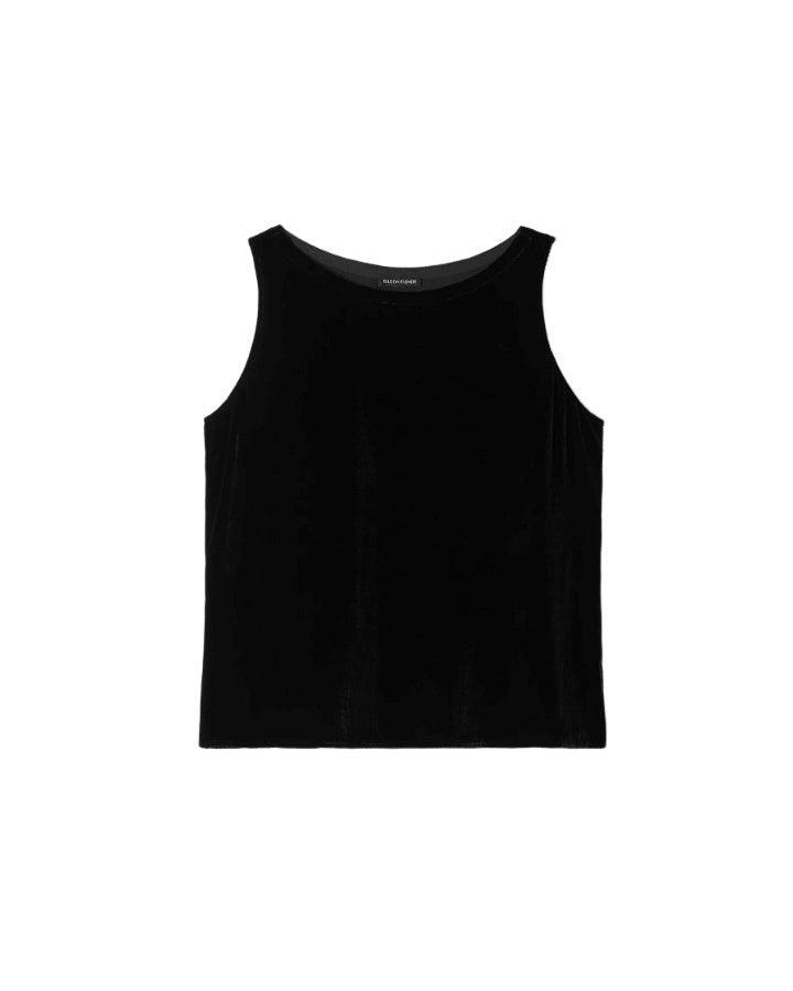Eileen Fisher - Velvet Bateau Neck Tank Top