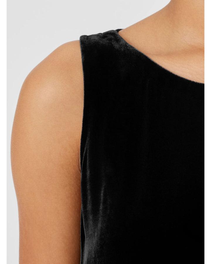 Eileen Fisher - Velvet Bateau Neck Tank Top