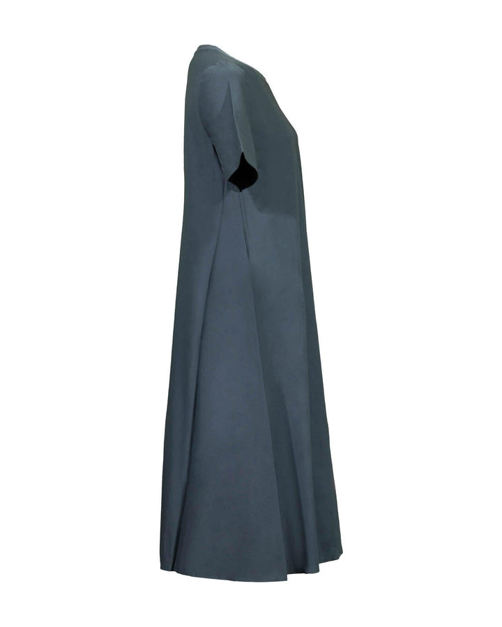 Eileen Fisher - Viscose Jersey Crew Neck Dress Fongt
