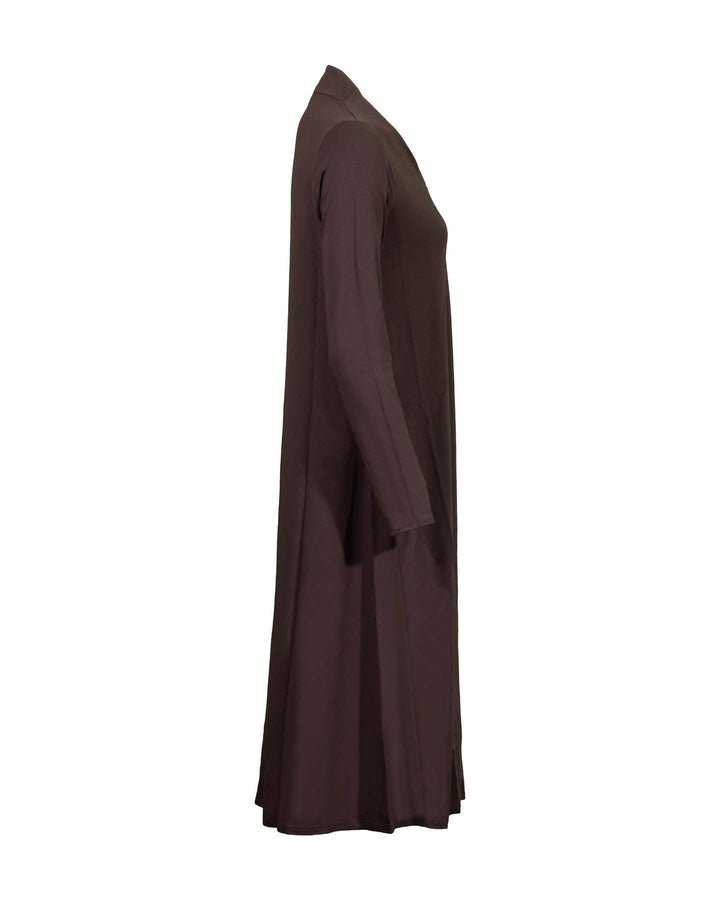 Eileen Fisher - Viscose Jersey V-Neck Dress Brownstone