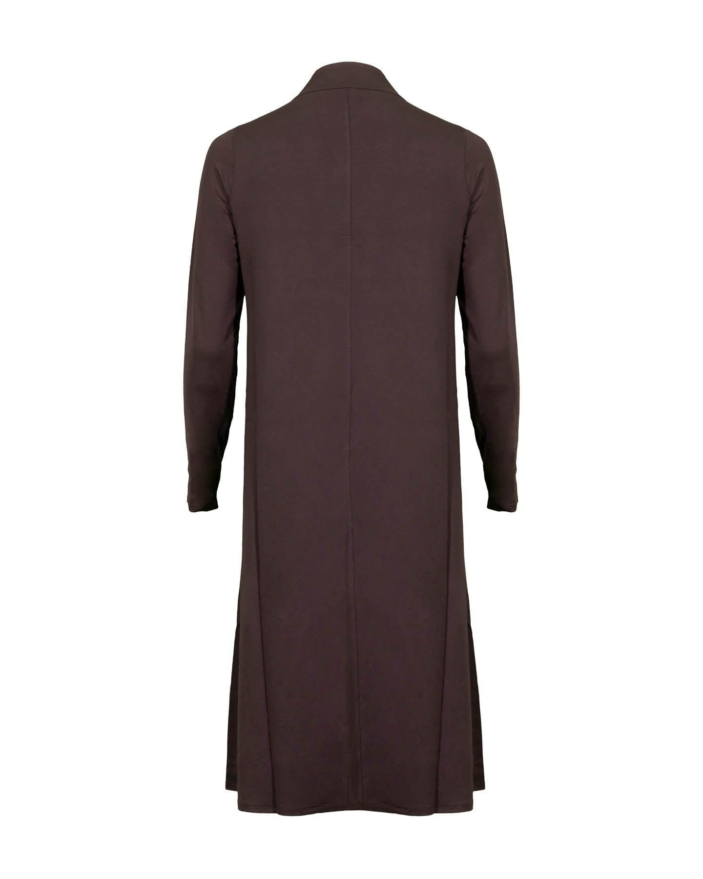 Eileen Fisher Viscose Jersey V-Neck Dress Brownstone – BLU'S