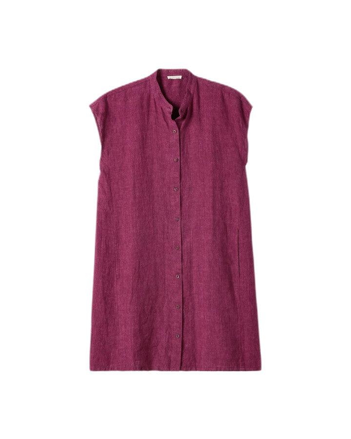 Eileen Fisher - Washed Organic Linen Delave Shirtdress