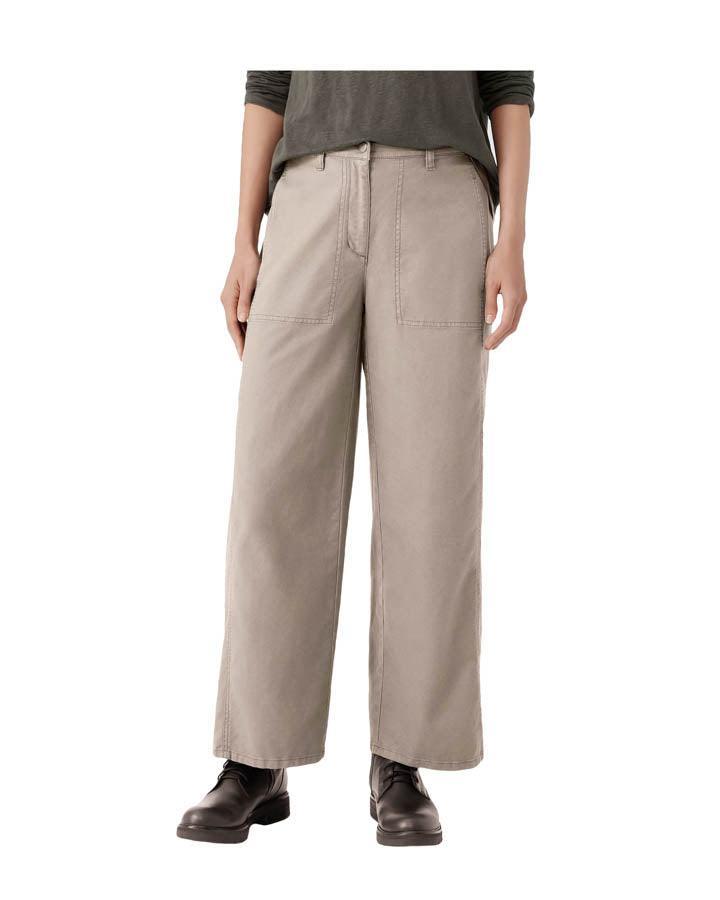 Eileen Fisher - Wide Cotton Hemp Ankle Pant