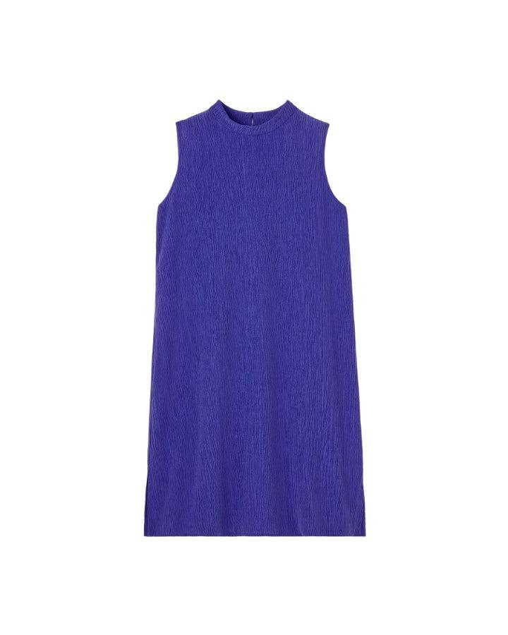 Eileen Fisher - Woven Plisse Mock Neck Dress