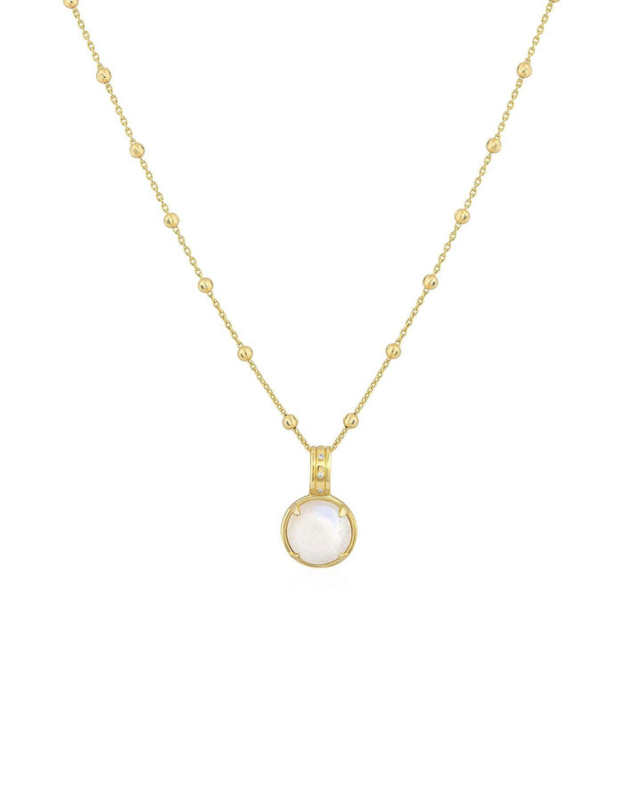 Ela Rae - Cabochon Moonstone Necklace