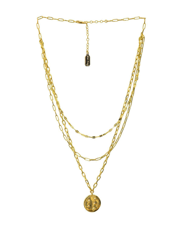 Ela Rae - Eber Disc Starburst Necklace